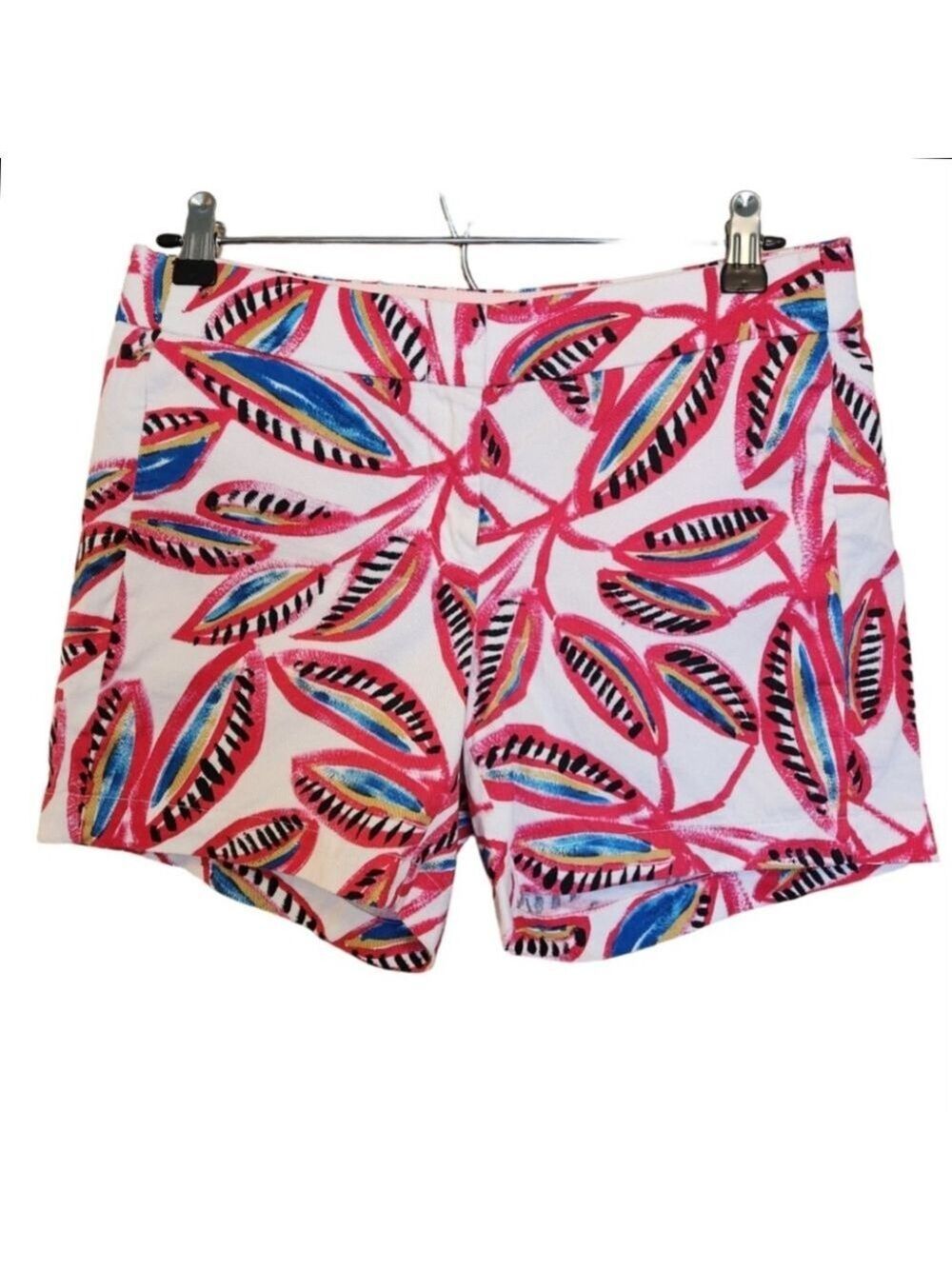 J. CREW MID-RISE TROPICAL SHORTS SIZE 2 - Picture 2 of 6
